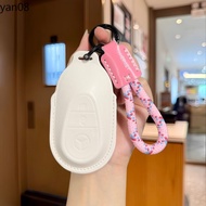Leather Car Remote Key Case Cover Shell For Mercedes Benz C E S Class GLC CLE EQE W206 W214 W223 S35