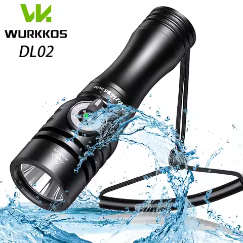 Wurkkos DL02 Professional Diving Flashlight SFT70 21700 Battery Work Light 3000LM Lamp Underwater La