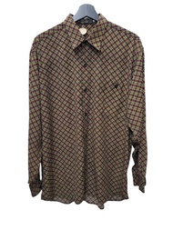 義大利製 Fendi 老花logo圖騰 雪紡 長襯 L號 近全新