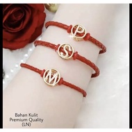 Latest Model Initial Letter Drawstring Bracelet Letter Bracelet/ Initial Bracelet/ Drawstring Bracel