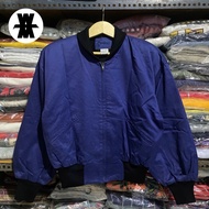 Vintage 80' Complice Italy Jacket biru Size 56x56 Made in Italy Lampo Zip