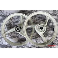 Enkei Sport Rim 3 Batang Putih susu Yamaha Y125Z / LC135 5S / LC135-Fi, Size (Front 1.4, Rear 1.6) F