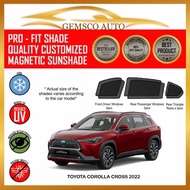 Toyota Corolla Cross 2022 - 2023 ( 6 / 7pcs ) Car Magnetic Sunshade