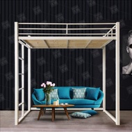 Loft bed.. Elevated bed removable combination bed economi iron bed