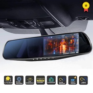 4.3in 24H Driving Recorder HD 1080P Mirror Car Dash Cam Dual Video Recorder Car DVR Dash Camera Black Box Dashcam NEW 2022