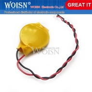 5 PCS Notebook BIOS CMOS battery laptop battery CR2032 2P 3P motherboard battery with wire 3V
