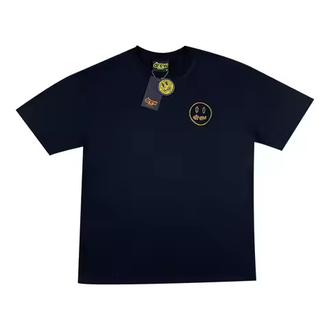 Drew House New Hot Sale Short-sleeved T-shirt with Logo Embroidered on the Chest Ropa Hombre