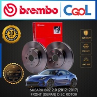 SUBARU BRZ 2.0 (2012 - 2017) DISC BRAKE ROTOR FRONT     DISC BRAKE ROTOR  BREMBO