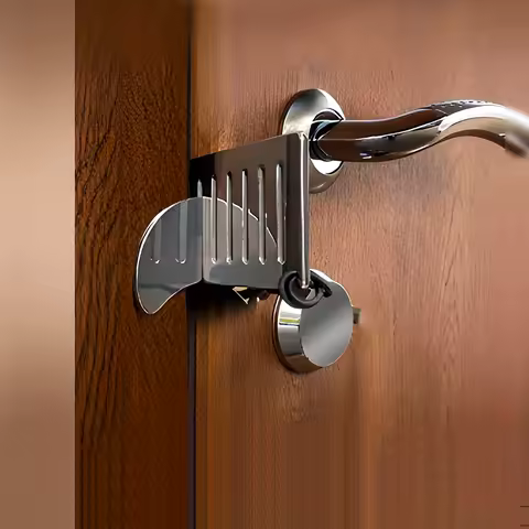 1PC Portable door blocker, hotel rental, door blocker, travel safety, self-defense, anti wolf, anti-