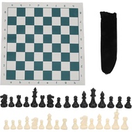 Portable Tournament Chess Game Set, International Standard Chess Set, Large Plastic Chess Set with C