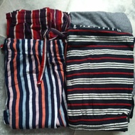 SELUAR TIDUR Jalur Garis COTTON BUDAK PEREMPUAN