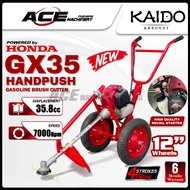 [ KAIDO ] HANDPUSH CUTTER GX35 ENGINE | 4-STROKE ENGINE | 35.8CC | 12Inch Tyre | HIGH QUALITY RECOIL