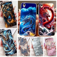 For Oppo A37 A37f A37m A37fw Case Dragon Butterfly Floral Fashion Back Cover For OppoA37 A 37 Soft C