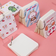 Cartoon Blank hoop Book Student Portable Notepad Diary Blank Iron Ring Notebook Stationery Note Book