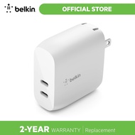 Belkin BOOST↑CHARGETM Dual USB-C PD Wall Charger 40W