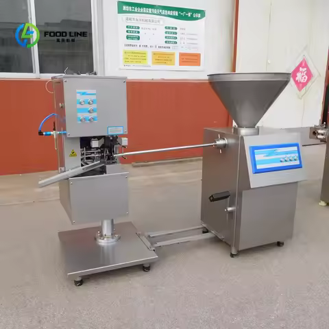 Customized Sausage Filling and Twisting Machine Enema Maker Machine Automatic Chorizo Filling and Cl