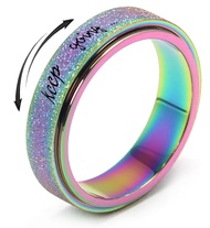 MHWTTY Fidget Spinner Ring Anxiety Ring for Women Fidget Rings for Anxiety Fidget Rings Anxiety Toys