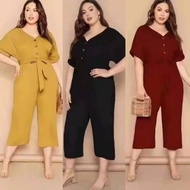 A 8625 Plus Size Jumpsuit With Belt