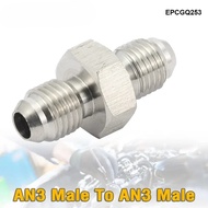 3AN AN3 To 3AN -3AN Stainless Steel Male Flare Straight Union Fitting Adapter