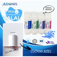 ADONIS 7”U TYPE MINERAL WATER FILTER SET COMPATIBLE FOR CUCKOO XCEL (HALAL CERTIFIED FILTER)