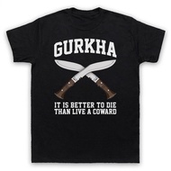 Army Gurkha Motto T-Shirt | Elite Army Motivational Slogan | Premium Cotton Round Neck Printed | For