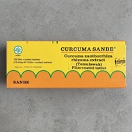 Curcuma Sanbe Box Contains 100 TEMULAWAK Tablets