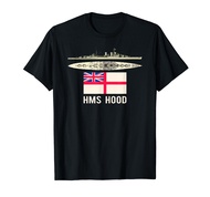 HMS Hood British Battleship Diagram Navy Flag T-Shirt