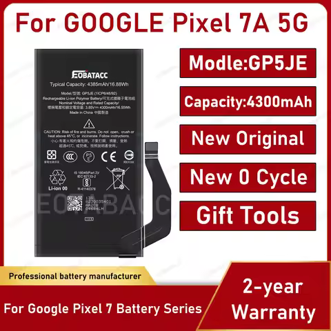 2025 Years 100% Original Replacement Battery GP5JE For HTC Google Pixel 7A 5G Replace Battery Batter