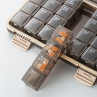 1pc 28 Slots 7 Day Medicine Box Daily Medicine Container 7 Days Pill Medicine Box Weekly Tablet Hold