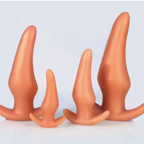 Wearable Anti Drop Soft Anal Plugs Prostate Massage Liquid Silicone Huge Butt Plug Anal Training Com