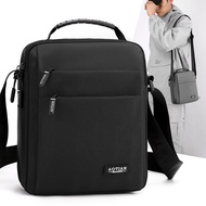 Aotian Men Business Casual Shoulder Bag Minimalist All-Match Oxford Cloth Crossbody Vertical Work Cl