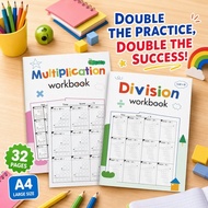Kids Math Workbook Multiplication & Division Set 2 Digit Multiplication Long Division Practice Book