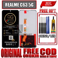 LAYAR FREE/ FREE GLUE + SCREWDRIVER LCD TOUCHSCREEN REALME C63 5G TOUCH SCREEN C63 5G FULLSET OEM QU