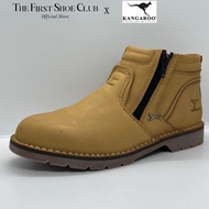 Kangaroo Men Premium Leather Chukka Dessert Slip-On Zip High Cut Vintage Boot Shoes Kasut Lelaki Kulit Boot 8117