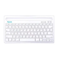 razeak ws-bk102 คีบอร์ด บูทูท วางโทรศัพท์ ชาร์จแบตได้ในตัว Bluetooth Multi-Device Keyboard window/mac/android/os