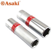 Asaki Deep Length Chrome 6PT Socket Box 8mm-32mm