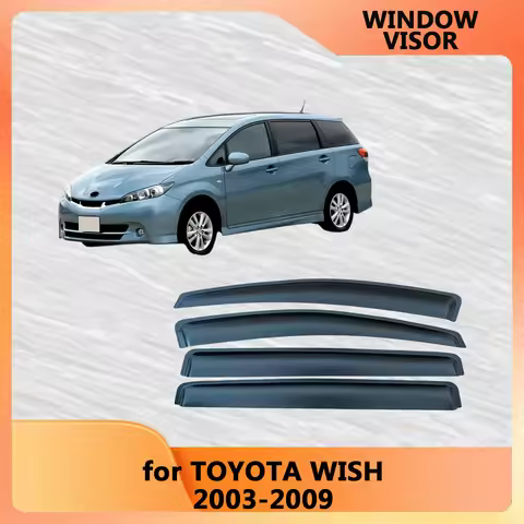 for TOYOTA WISH 2003-2009 Window Visor Rain Guard Side Vent Deflector Weathershield Outside-Mount