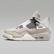 [Ready Stock] AJ4 Sports Basketball Shoes Joe 4 Electric Female White Cement Oreo Midnight Blue Mand