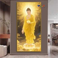 Amitabha Buddha mirror painting size 40x80cm, 50x100cm, 60x120cm - ART COLORS Buddhist wall painting