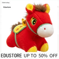 <COD> Printed Fabric Toy Horse Doll Traditional Zodiac Horse Plush Toy with Lucky Bag Auspicious Mea
