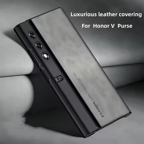 For Huawei Honor V Purse Case Luxury Leather Folding Phone Case For Honor V Purse Stand Shockproof B