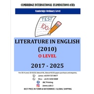 O Level LITERATURE IN ENGLISH (2010) 2017-June/Nov 2025 (Paper 1,2)