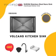 VULCANO 60CM X 46CM NANO VOLCANO KITCHEN SINK - VNV6046