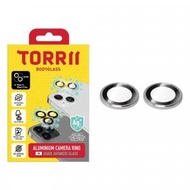 Torrii - Torrii BODYGLASS 抗菌塗層鋁合金框相機鏡頭玻璃保護貼 for iPhone 15/15 Plus (銀色邊框)