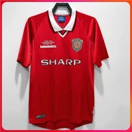 1999/2000 Manchester United High Quality Home Retro Jersey Custom T-shirts S-2XL