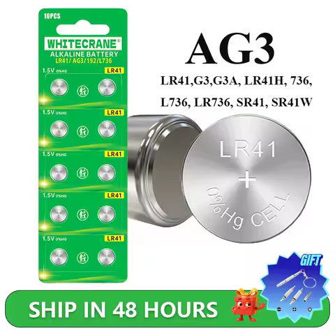 AG3 LR41 High Quality 1.5V Button Batteries 392 SR41 192 L736 384 AG3 Cell Coin Battery for Watch To