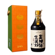 【豆油伯】金美好無添加糖釀造醬油500ml禮盒(送禮自用皆宜)