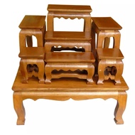 Buddha Altar Table Village No. 7 Front 4 Teak