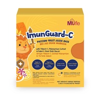 MUfe Imunguard-C Passion Fruit Juice Vitamin C 2.5g x 15's (Exp: July 2027) Immune Booster Baby