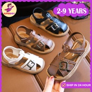 21-35 Sandal Boy Girl Brown Trending Velcro Tape Aesthetic Beach Antislip A30
